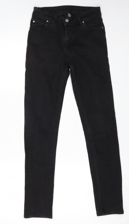 ASOS Womens Black Cotton Skinny Jeans Size 28 in L30 in Regular Zip