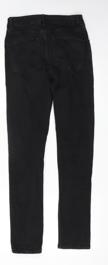 ASOS Womens Black Cotton Skinny Jeans Size 28 in L30 in Regular Zip