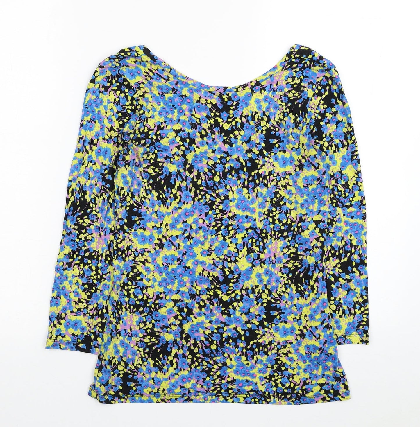 Womens UK Size 8 Warehouse Multicoloured Jersey Blouse