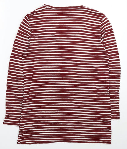 Womens UK Size 8 Marks and Spencer Red Tunic T-Shirt