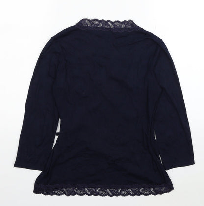 Womens UK Size 8 Phase Eight Blue Basic Blouse