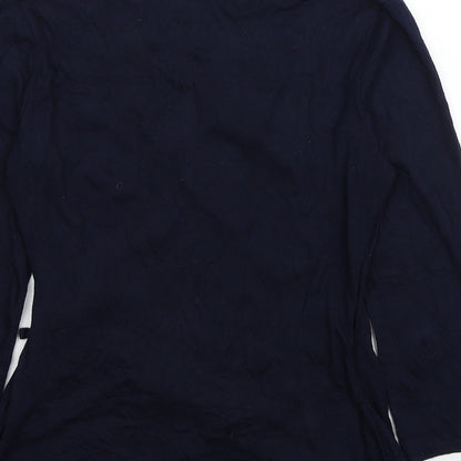 Womens UK Size 8 Phase Eight Blue Basic Blouse