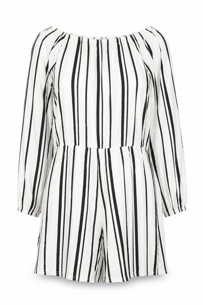 Womens UK Size 8 Boohoo One-Piece White Playsuit