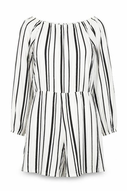 Womens UK Size 8 Boohoo One-Piece White Playsuit