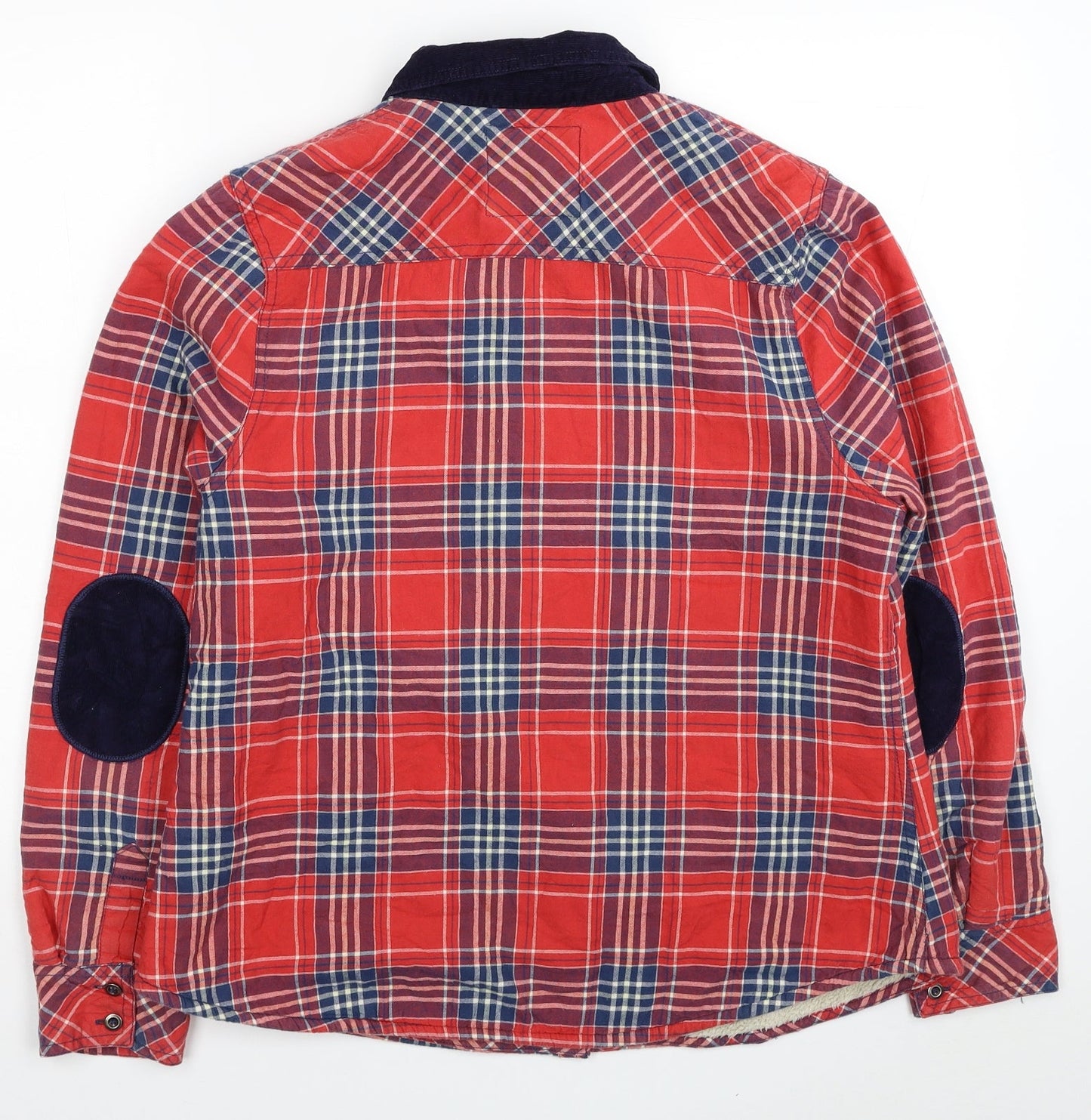 Atmosphere Womens Red Plaid Jacket Size 16 Button