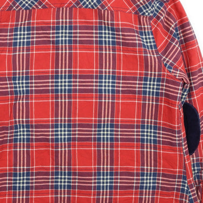 Atmosphere Womens Red Plaid Jacket Size 16 Button