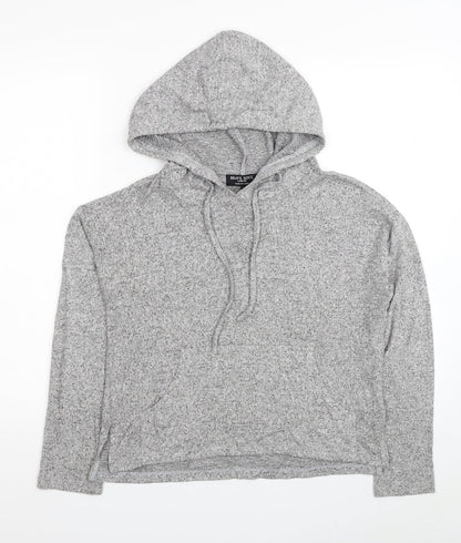 Brave Soul Womens Grey Viscose Pullover Hoodie Size XS Pullover