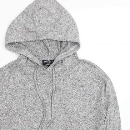 Brave Soul Womens Grey Viscose Pullover Hoodie Size XS Pullover