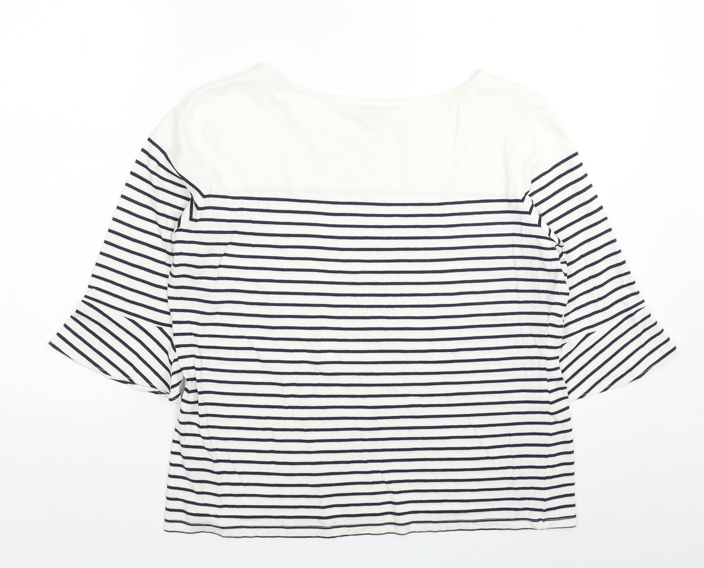 Womens UK Size M Precis White Basic T-Shirt