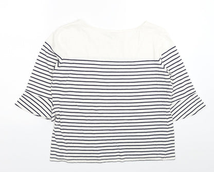 Womens UK Size M Precis White Basic T-Shirt