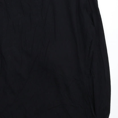 Womens UK Size 10 PRETTYLITTLETHING Black Basic T-Shirt