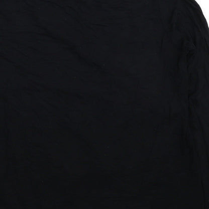 Womens UK Size 8 ASOS Black Basic T-Shirt