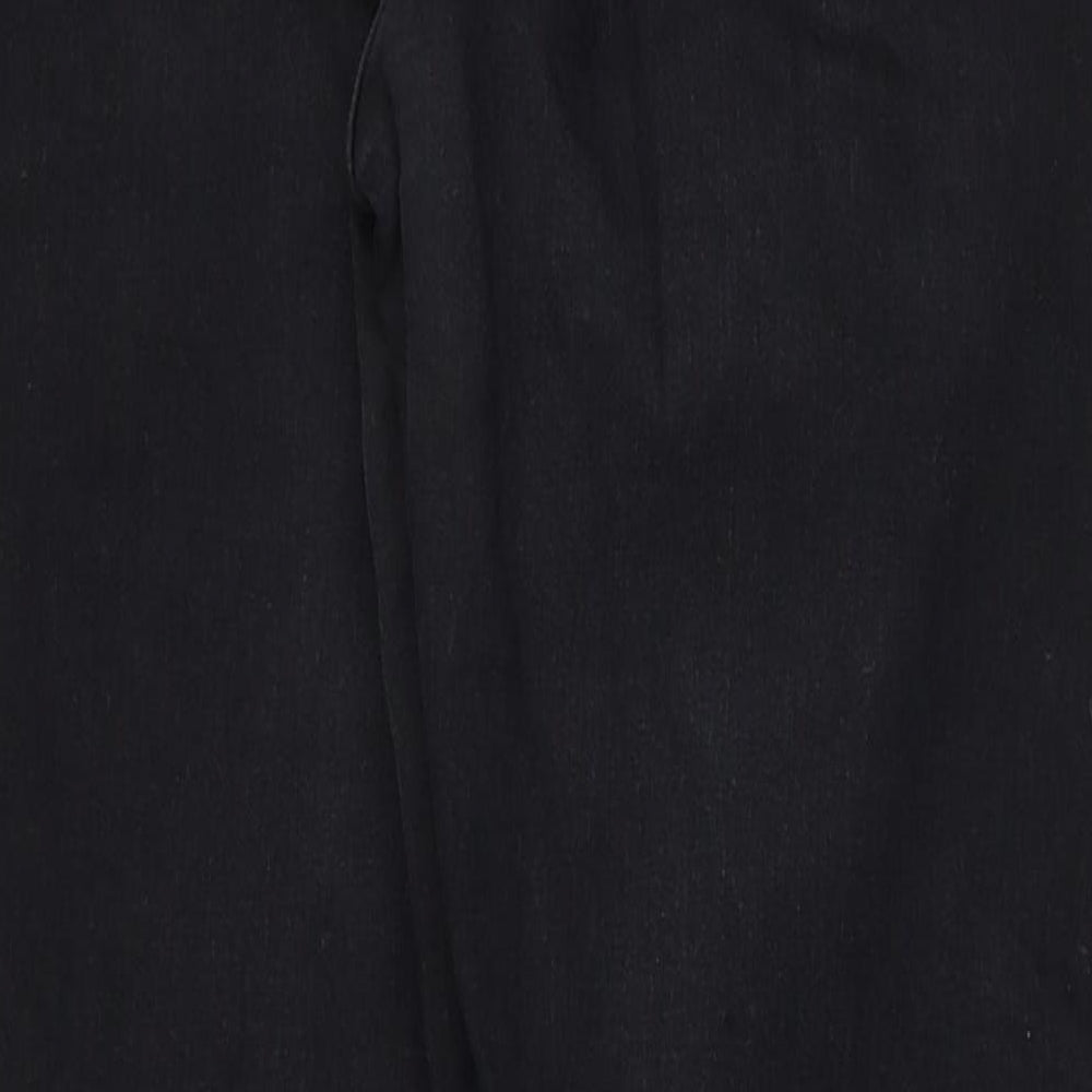 Topshop Womens Black Cotton Skinny Jeans Size 26 in L28 in Regular Zip