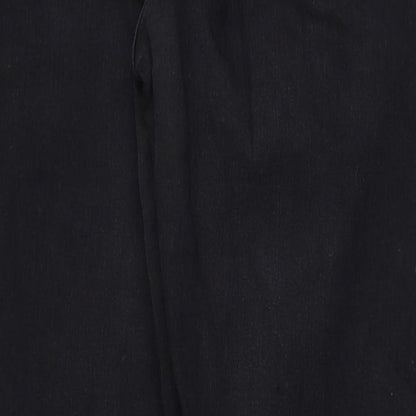 Topshop Womens Black Cotton Skinny Jeans Size 26 in L28 in Regular Zip