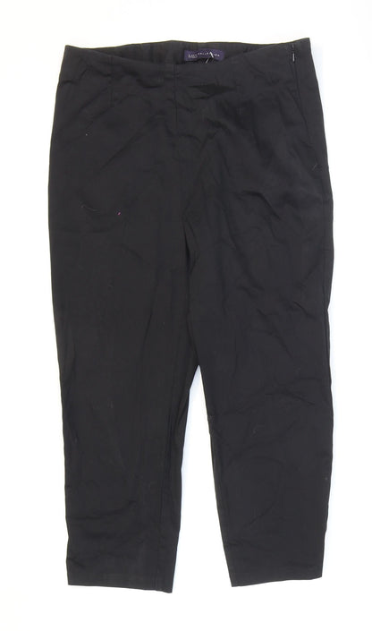 Womens UK Size 10 Marks and Spencer Regular Fit Dress Pants Black Trousers
