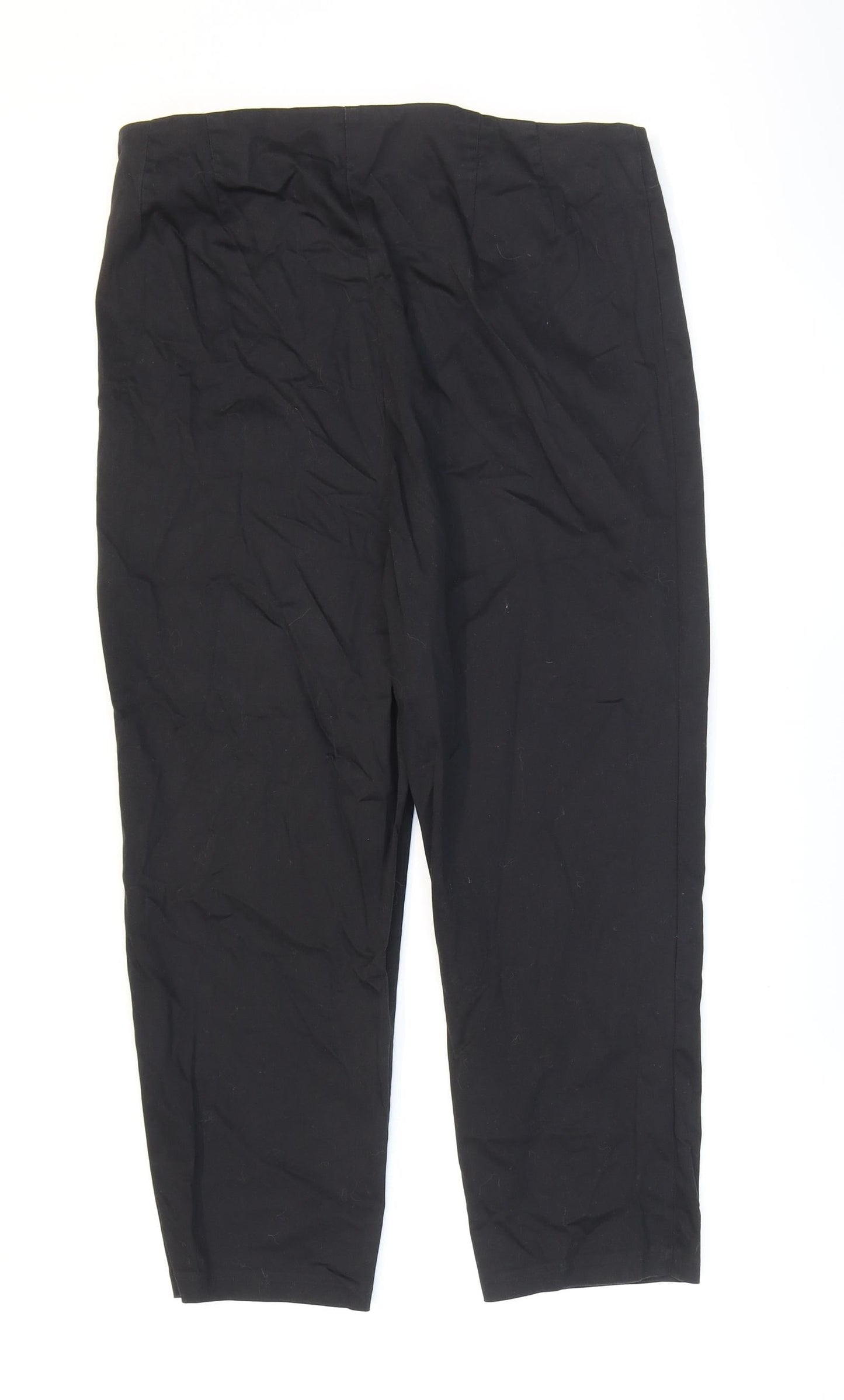 Womens UK Size 10 Marks and Spencer Regular Fit Dress Pants Black Trousers