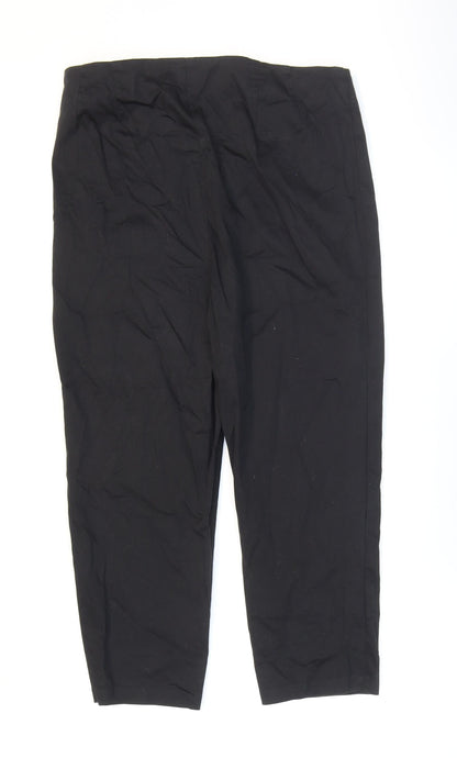 Womens UK Size 10 Marks and Spencer Regular Fit Dress Pants Black Trousers