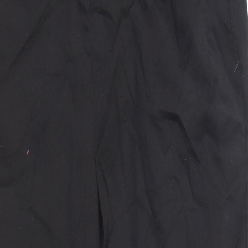 Womens UK Size 10 Marks and Spencer Regular Fit Dress Pants Black Trousers