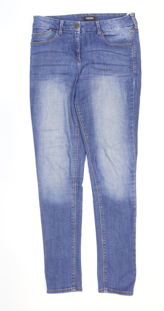 Womens UK Size 12 Marks and Spencer Regular Fit Skinny Blue Jeans
