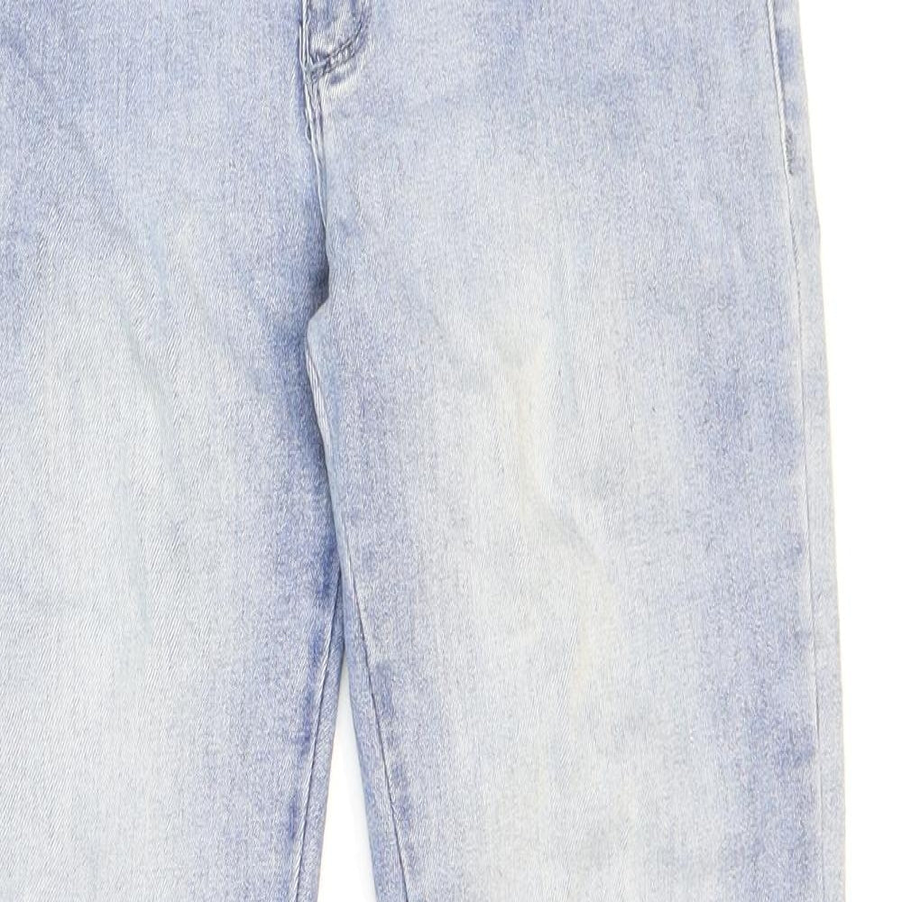 Ashley Mason Womens Blue Cotton Skinny Jeans Size 4 L26 in Regular Zip