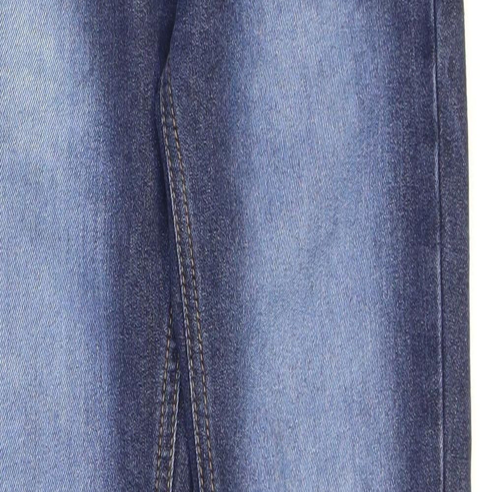 G-72 Denim Girls Blue Cotton Skinny Jeans Size 12-13 Years Regular Zip - Washed look