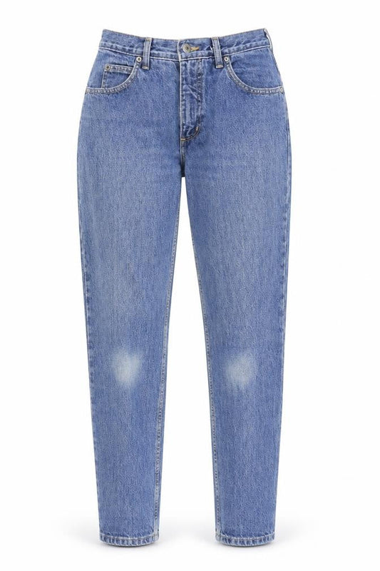 Womens UK Size 8 Lands' End Regular Fit Tapered Blue Jeans