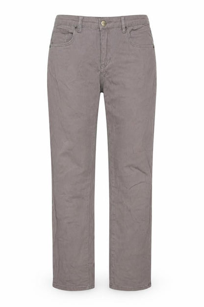 Cheetah Womens Beige Cotton Trousers Size XL L28 in Regular Button