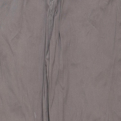 Cheetah Womens Beige Cotton Trousers Size XL L28 in Regular Button
