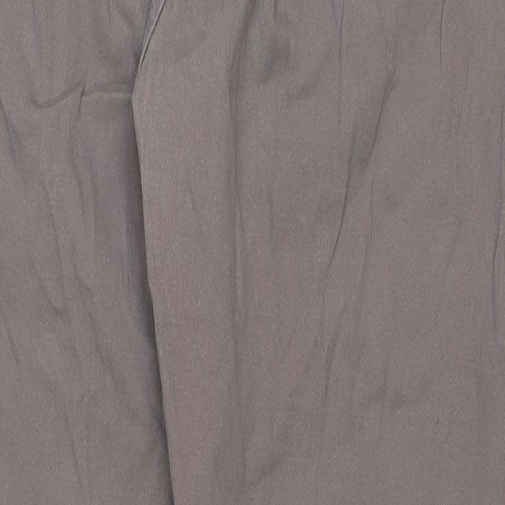 Cheetah Womens Beige Cotton Trousers Size XL L28 in Regular Button