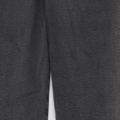 Zara Womens Grey Cotton Skinny Jeans Size 8 L30 in Regular Button