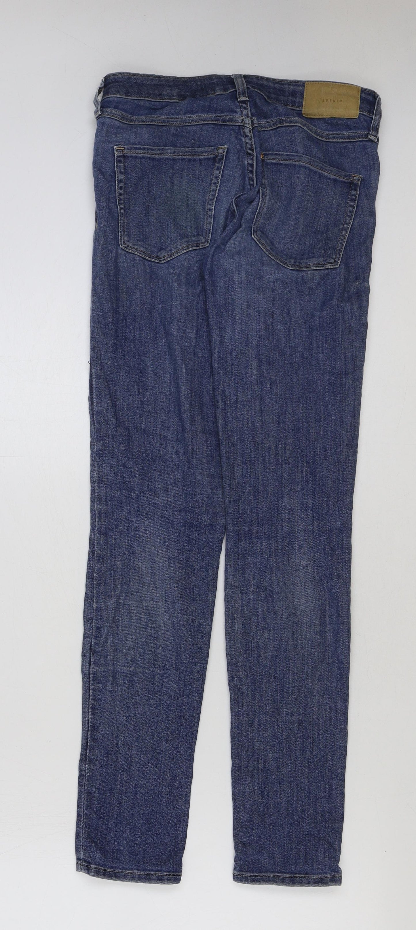 Womens UK Size 26 in H&M Regular Fit Skinny Blue Jeans