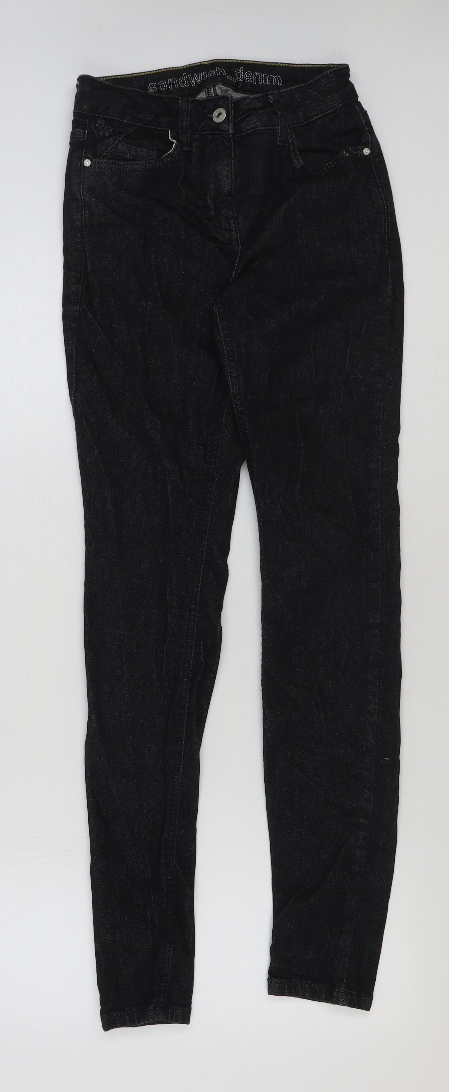 Sandwich Womens Black Cotton Skinny Jeans Size 26 in L31 in Regular Button
