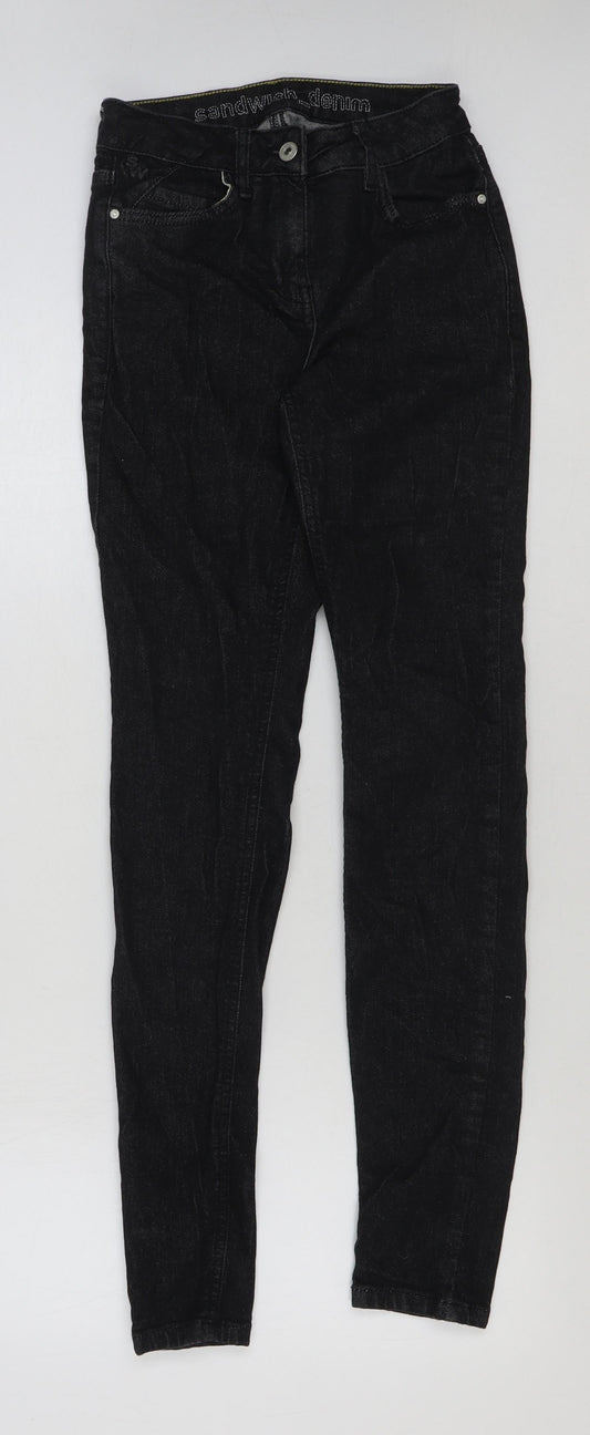 Sandwich Womens Black Cotton Skinny Jeans Size 26 in L31 in Regular Button