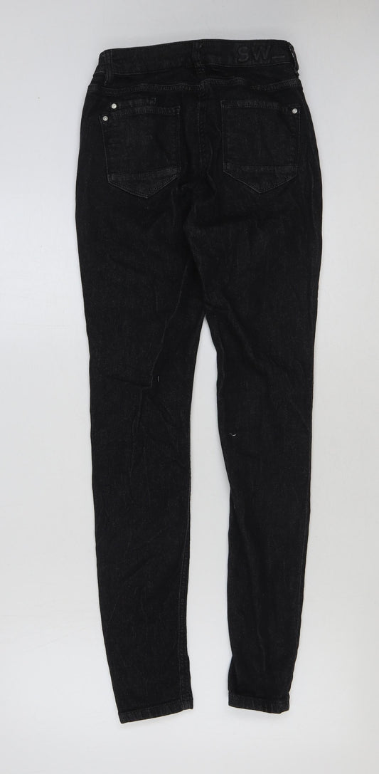 Sandwich Womens Black Cotton Skinny Jeans Size 26 in L31 in Regular Button