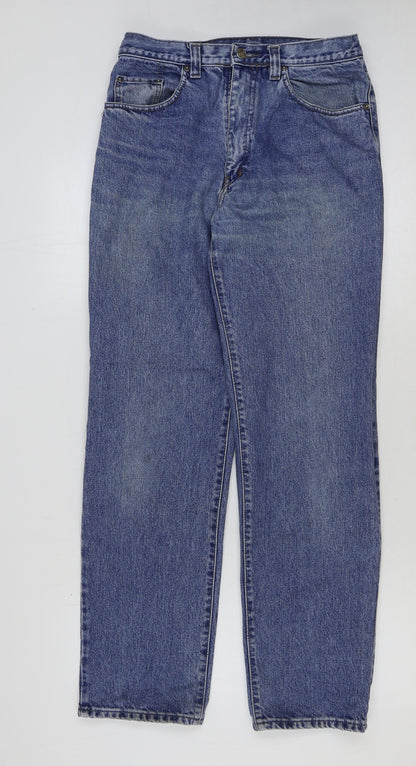 Womens UK Size 32 in Preworn Regular Fit Straight Blue Jeans