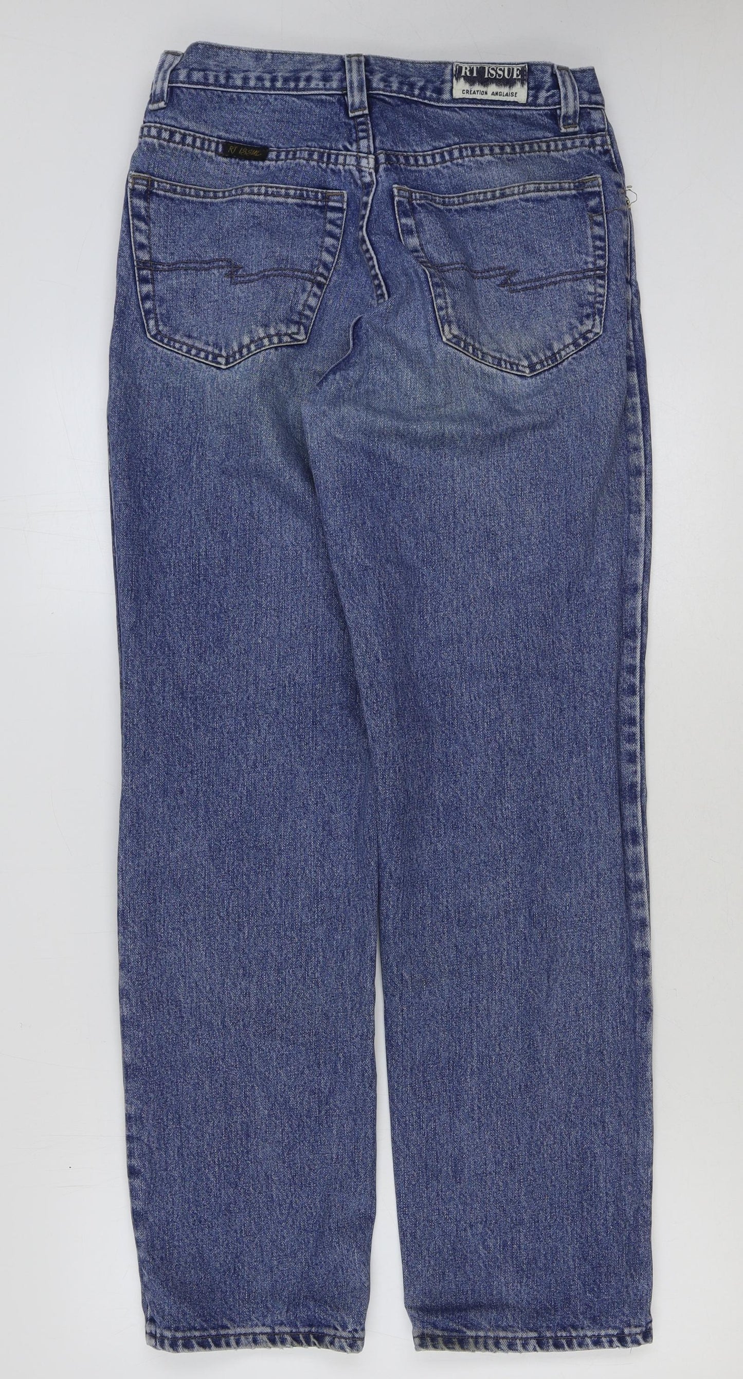 Womens UK Size 32 in Preworn Regular Fit Straight Blue Jeans