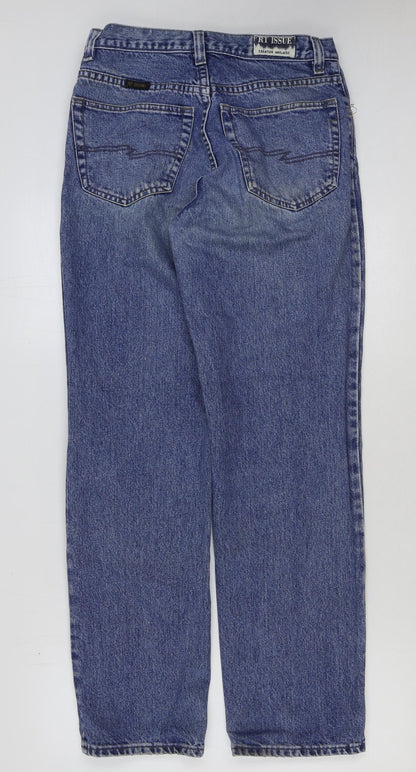 Womens UK Size 32 in Preworn Regular Fit Straight Blue Jeans