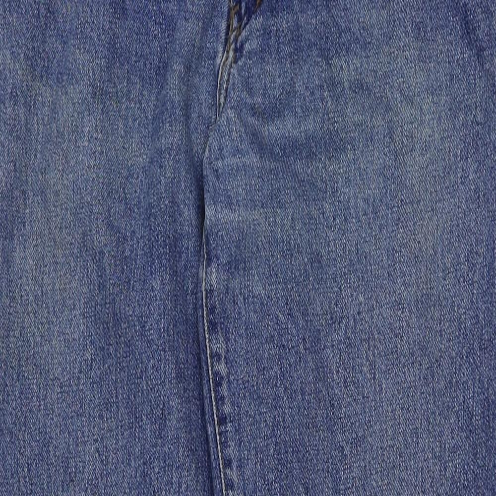 Womens UK Size 32 in Preworn Regular Fit Straight Blue Jeans