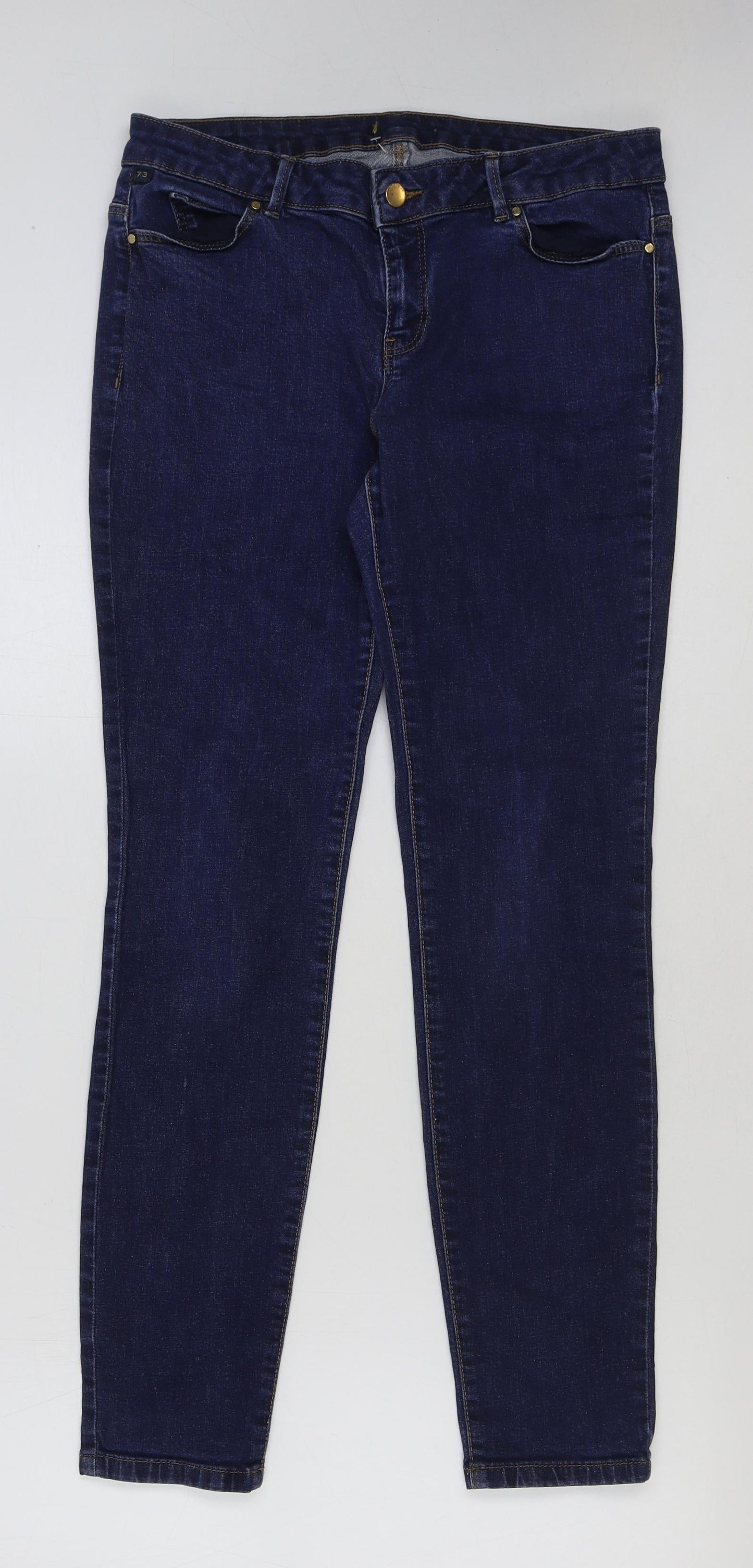 Womens UK Size 32 in Preworn Regular Fit Skinny Blue Jeans