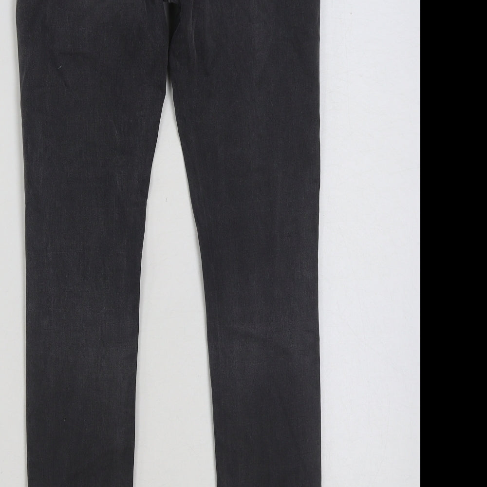 Born By Ted Baker Womens Grey Cotton Skinny Jeans Size 26 in L28 in Regular Button