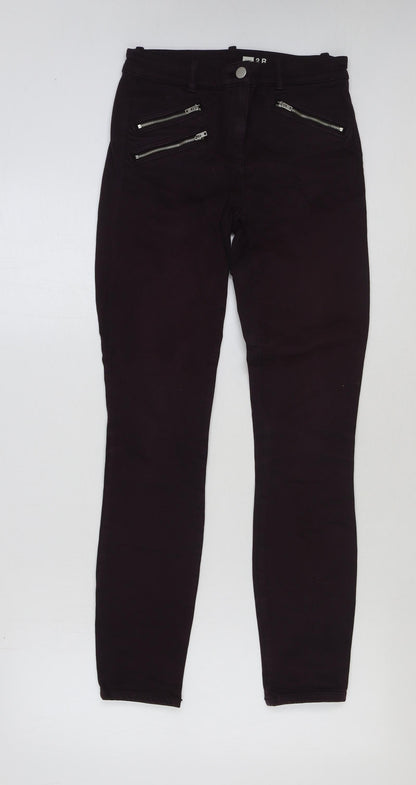 Gap Womens Purple Cotton Skinny Jeans Size 28 in L30 in Regular Button