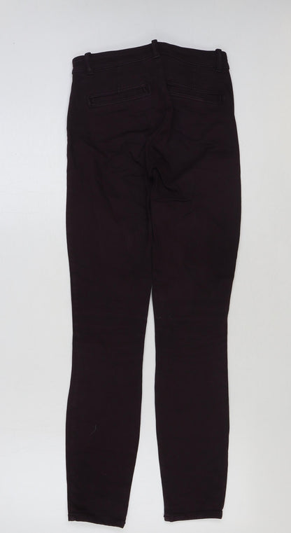 Gap Womens Purple Cotton Skinny Jeans Size 28 in L30 in Regular Button