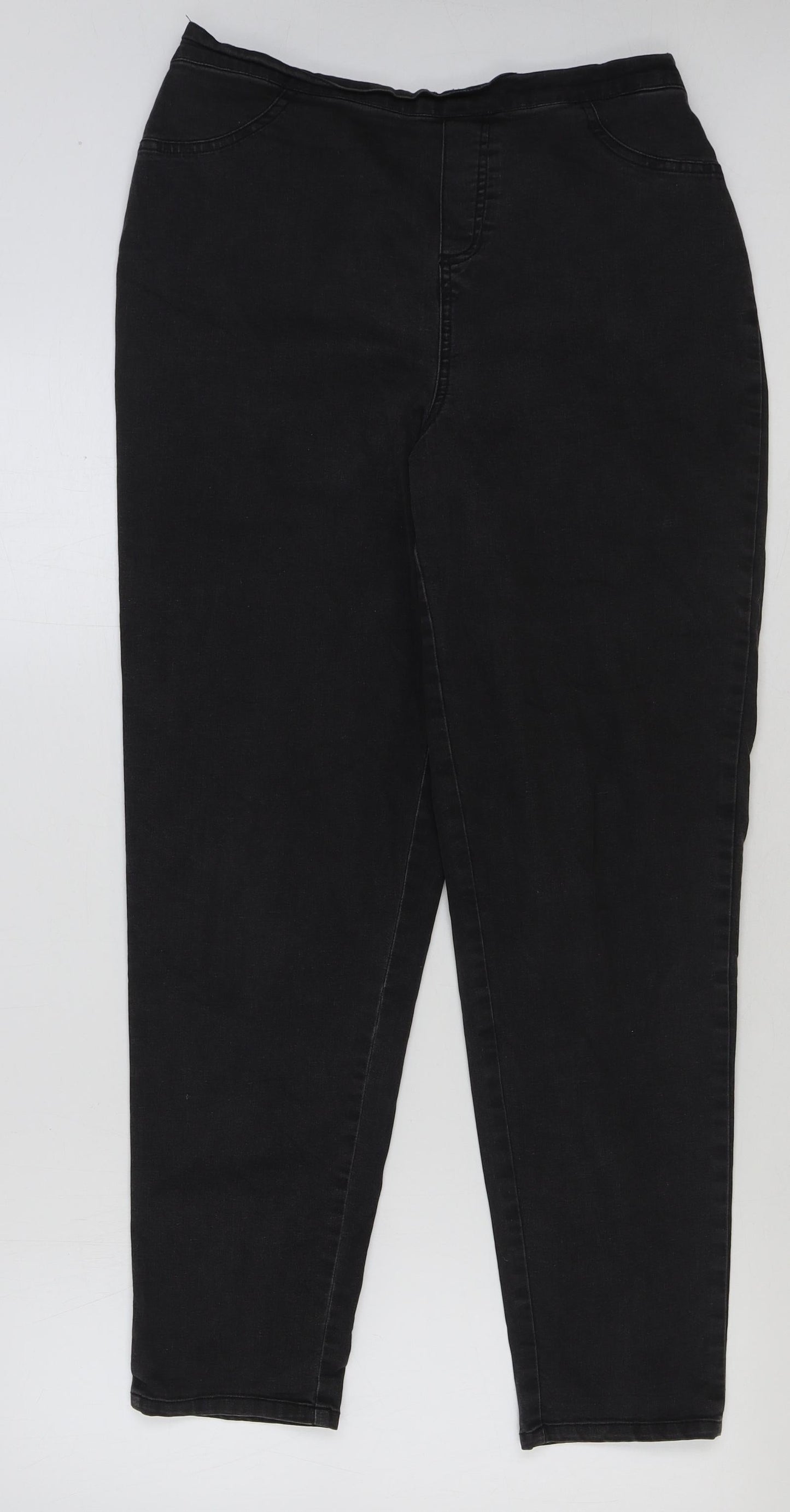 CASUAL&CO Womens Black Cotton Jegging Jeans Size M L29 in Regular