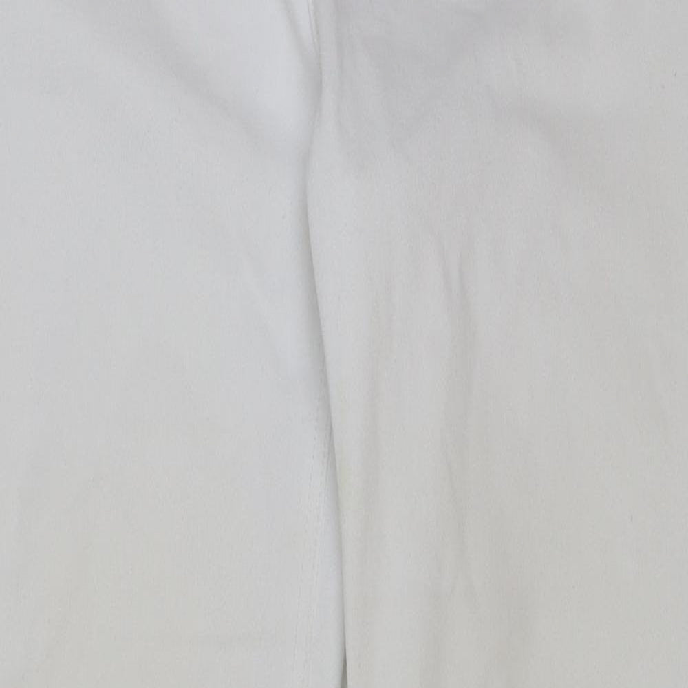 Womens UK Size 34 in Marks and Spencer Regular Fit Straight White Jeans