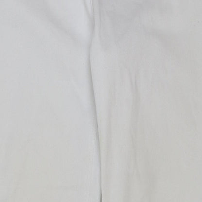 Womens UK Size 34 in Marks and Spencer Regular Fit Straight White Jeans