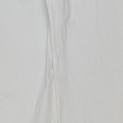 Womens UK Size 34 in Marks and Spencer Regular Fit Straight White Jeans