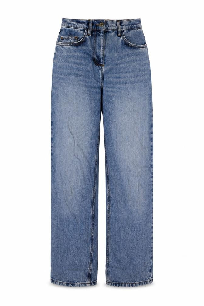 Collusion Womens Blue Cotton Straight Jeans Size 26 in L32 in Regular Button