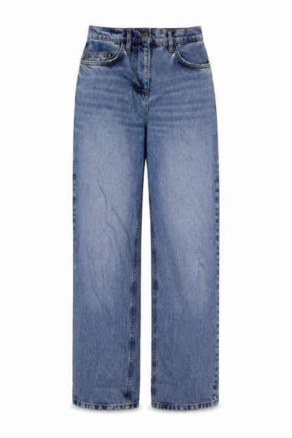 Collusion Womens Blue Cotton Straight Jeans Size 26 in L32 in Regular Button