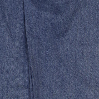 COLLUSION Womens Blue Cotton Straight Jeans Size 26 in L32 in Regular Button