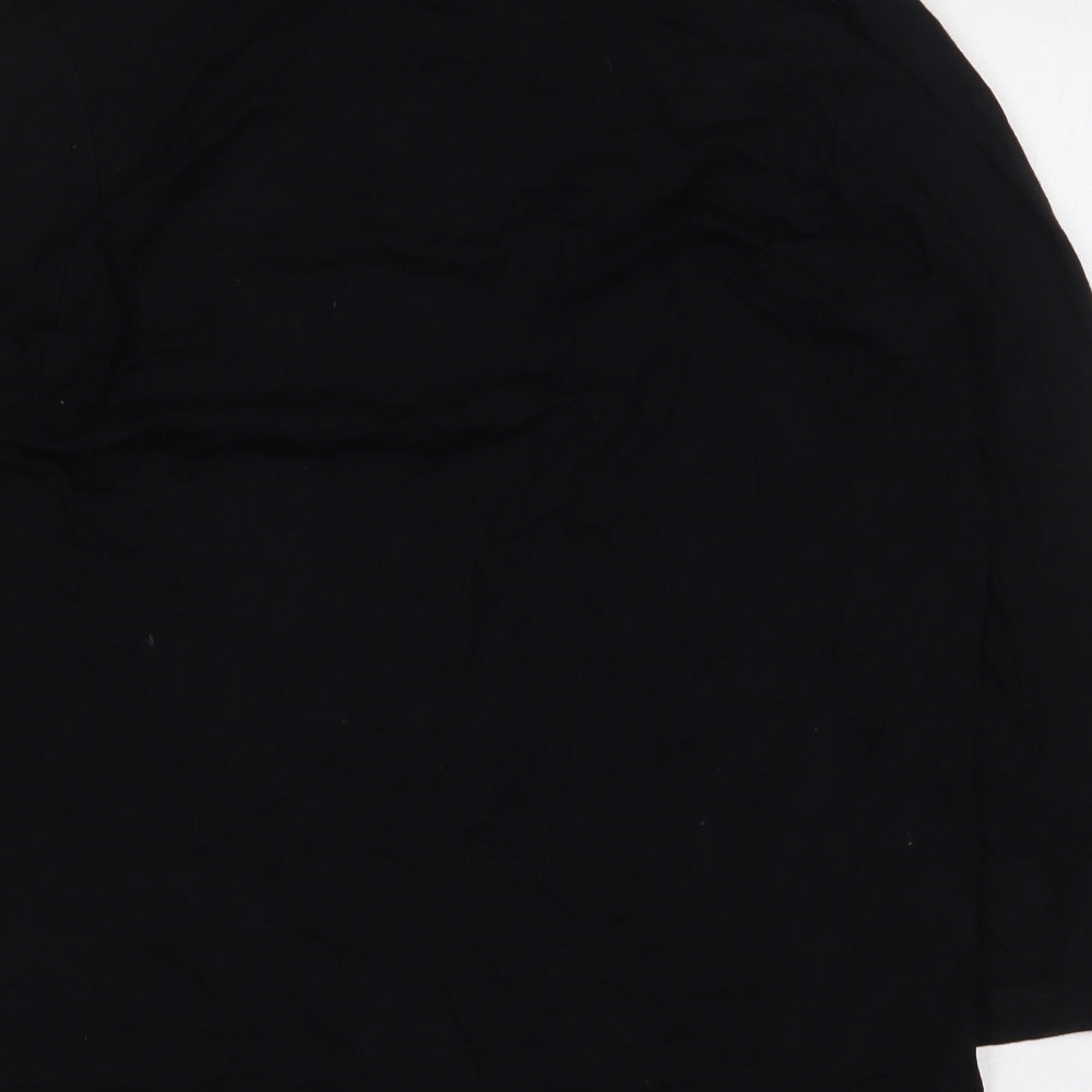 Womens UK Size M Preworn Black Basic Blouse